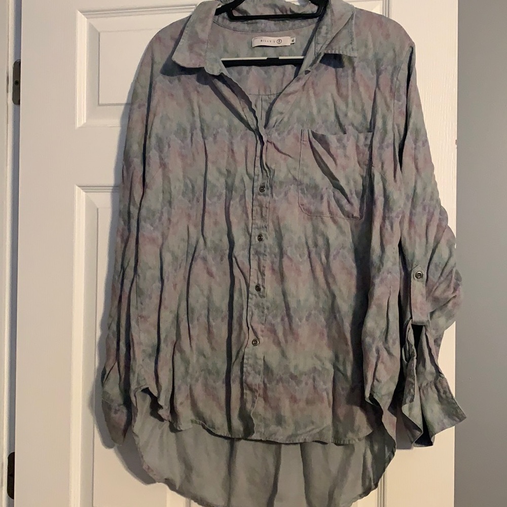 Cuffed light stitch fix shirt